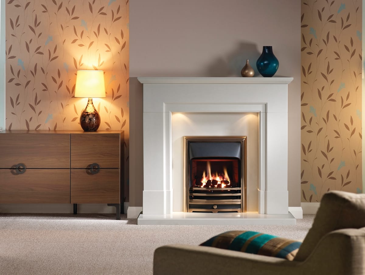 Protuguese Limestone Fireplace