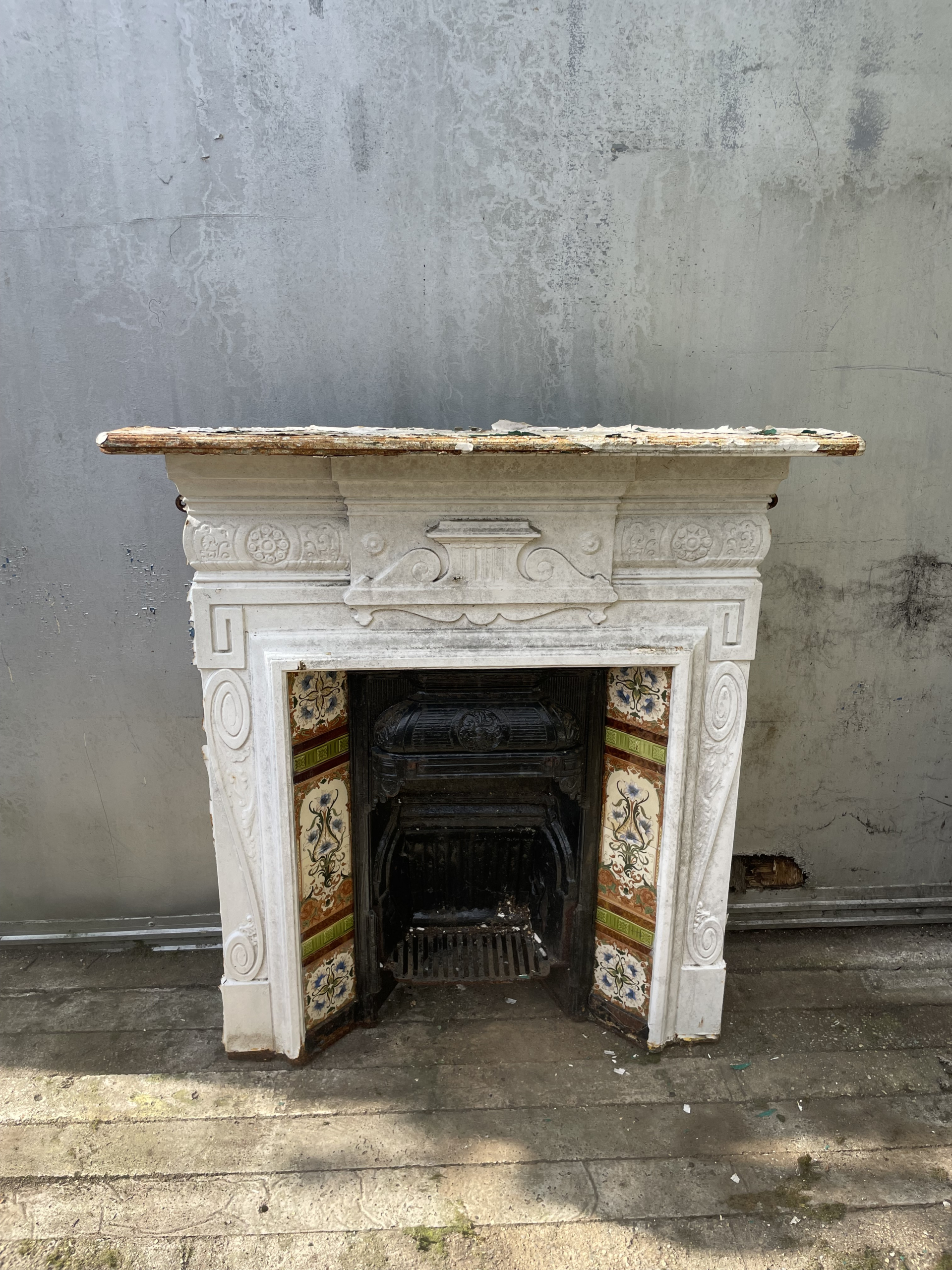 Original Victorian tiled combination fireplaces VC01
