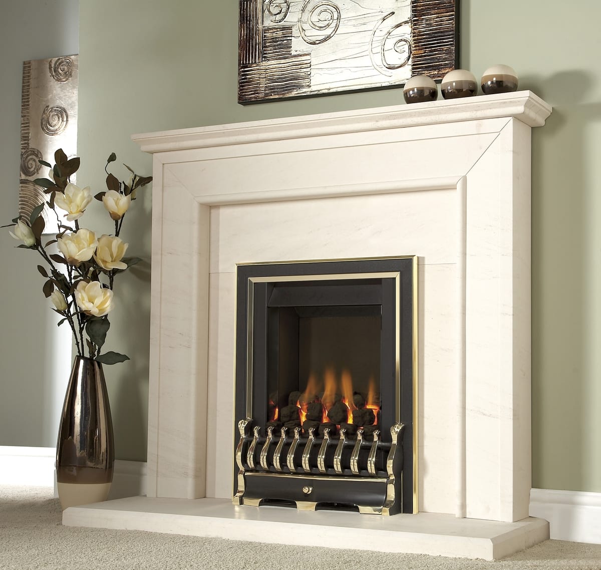 Nevada With Coals And Black And Brass Trim