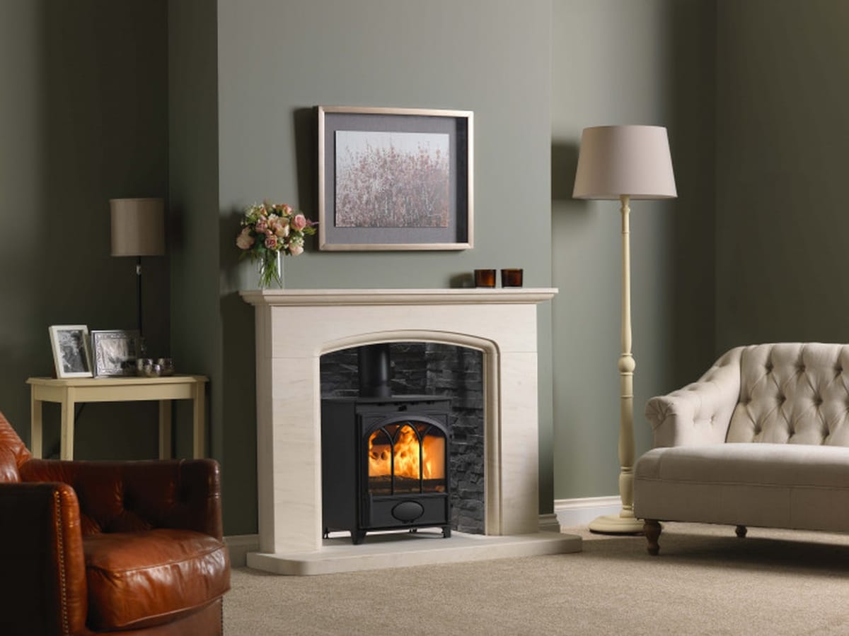 Fireline Ft5w Tracery Door With Cotswold Arch Surround